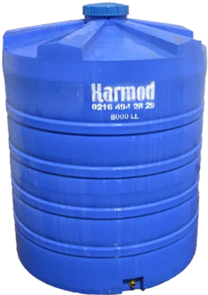 Blue Plastic Water Tank8000 L PNG image