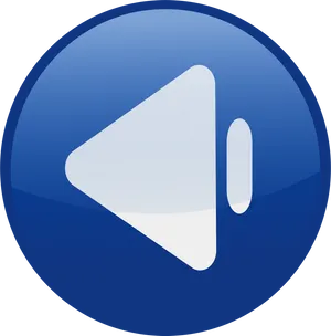 Blue Play Button Icon