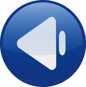 Blue Play Button Icon PNG image