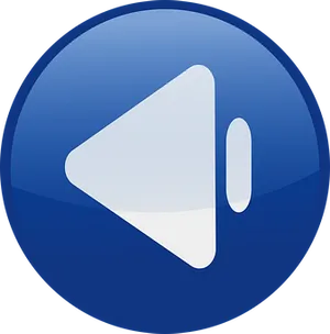 Blue Play Button Icon