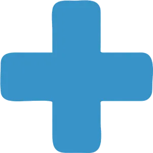Blue Plus Sign Graphic PNG image