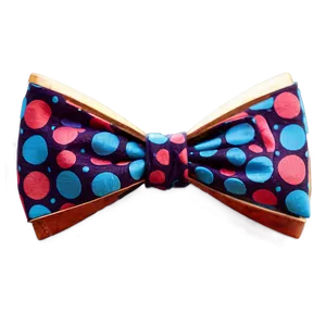 Blue Polka Dot Bow Tie Png 05252024 PNG image