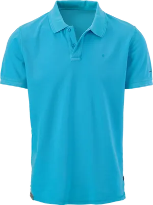 Blue Polo Shirt Product Image PNG image