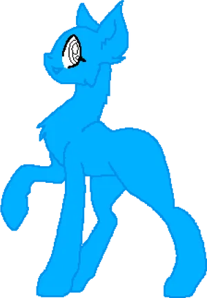 Blue_ Pony_ Vector_ Base.png PNG
