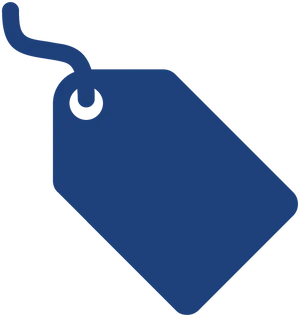 Blue Price Tag Vector PNG image