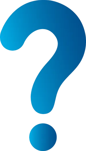 Blue Question Mark Clipart PNG image