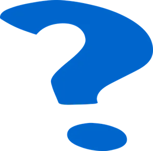 Blue Question Mark Graphic