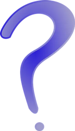 Blue Question Mark Graphic