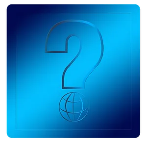 Blue Question Mark Icon