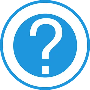 Blue Question Mark Icon