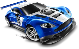Blue Racing Car Rocket League PNG image