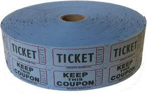 Blue Raffle Tickets Roll PNG image