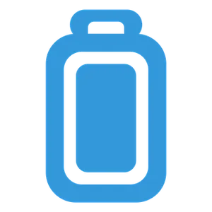 Blue Recycling Bin Icon