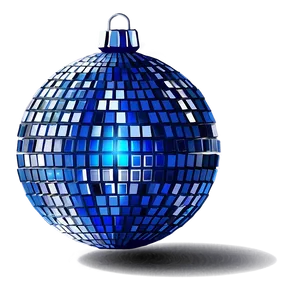 Blue Reflective Disco Ball PNG image