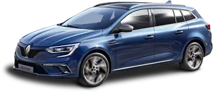 Blue Renault Megane Sport Tourer PNG image