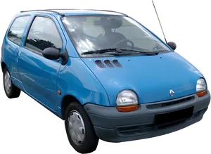 Blue Renault Twingo Side View PNG image