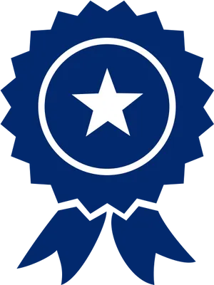 Blue Ribbon Award Graphic PNG image