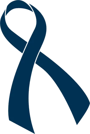 Blue Ribbon Awareness Symbol PNG