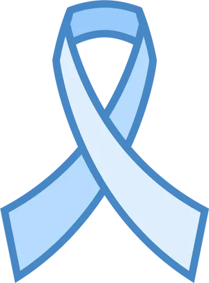 Blue Ribbon Awareness Symbol PNG image