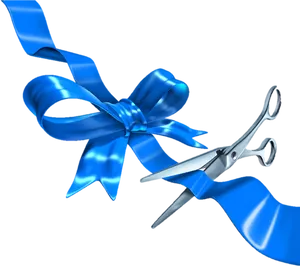 Blue Ribbon Cutting Ceremony PNG