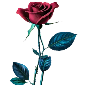 Blue Rose PNG 47