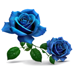 Blue Rose PNG Wjw