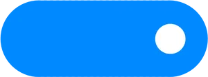 Blue Rounded Rectangle White Circle PNG