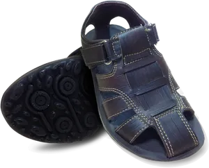 Blue Sandal Product Showcase PNG image