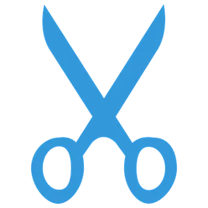 Blue Scissors Icon