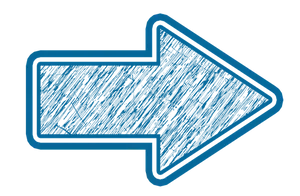 Blue Scratched Texture Arrow