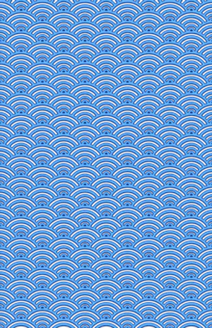 Blue Seigaiha Pattern PNG image