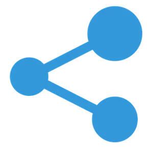 Blue Share Icon