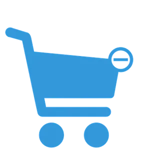 Blue Shopping Cart Icon