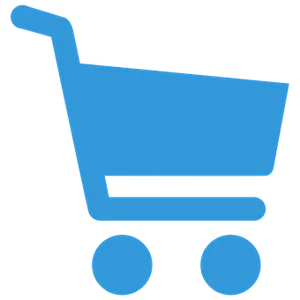 Blue Shopping Cart Icon