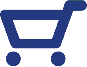 Blue Shopping Cart Icon