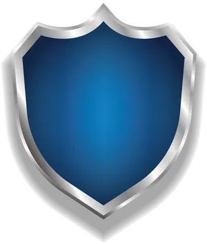 Blue Silver Shield Graphic PNG image