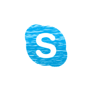 Blue Sketch Logo Design