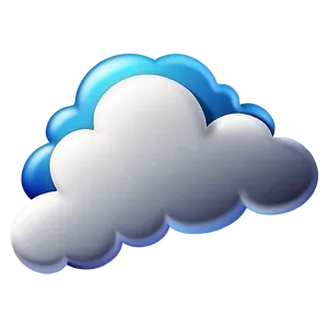 Blue Sky Cloud Emoji PNG Reu PNG