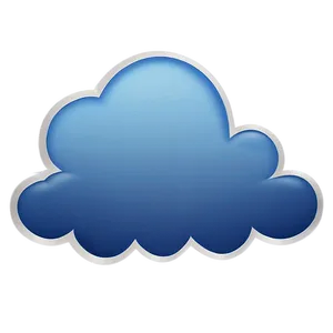 Blue Sky Cloud Emoji PNG Rue12 PNG