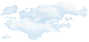 Blue Sky Through Dark Clouds