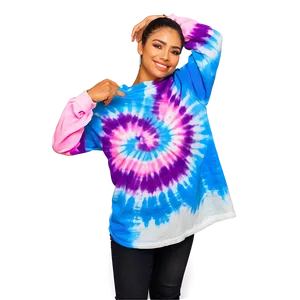 Blue Sky Tie Dye Shirt PNG Oqt PNG