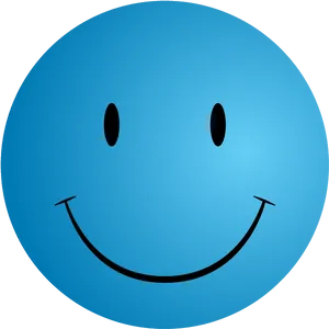 Blue Smiley Face Graphic PNG image