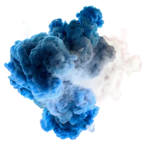 Blue Smoke Burst PNG 96