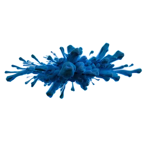 Blue Smoke Burst PNG Gsi