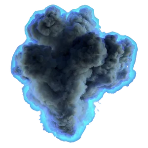 Blue Smoke Cloud PNG 05232024