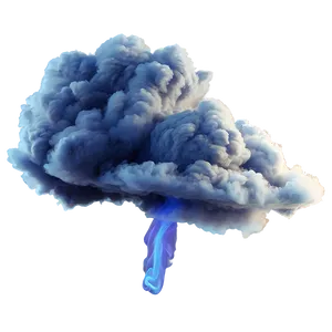 Blue Smoke Cloud PNG Kae92