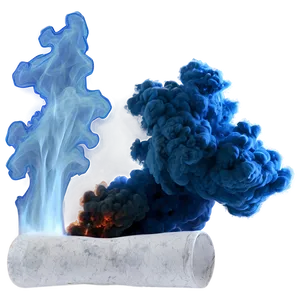 Blue Smoke Effect PNG 05232024