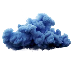 Blue Smoke Explosion PNG 70