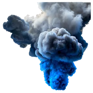 Blue Smoke Explosion PNG Fvb50
