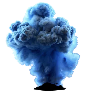 Blue Smoke Explosion PNG Ime65